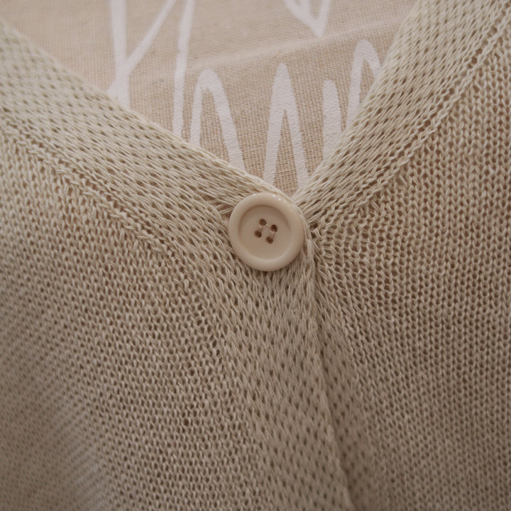 Kurzarm Weste mit Knöpfen