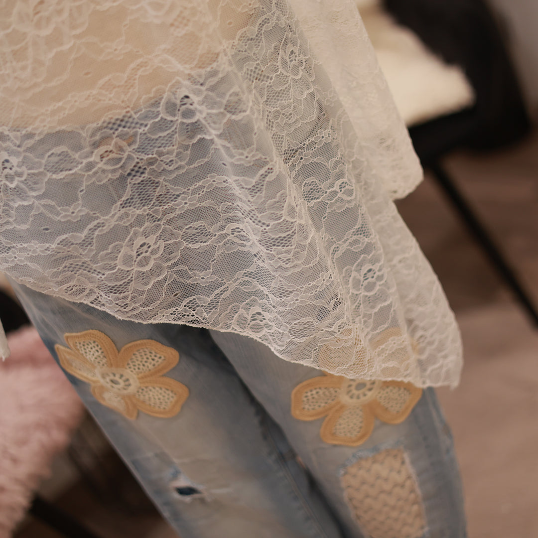 Spitzen Unterziehshirt