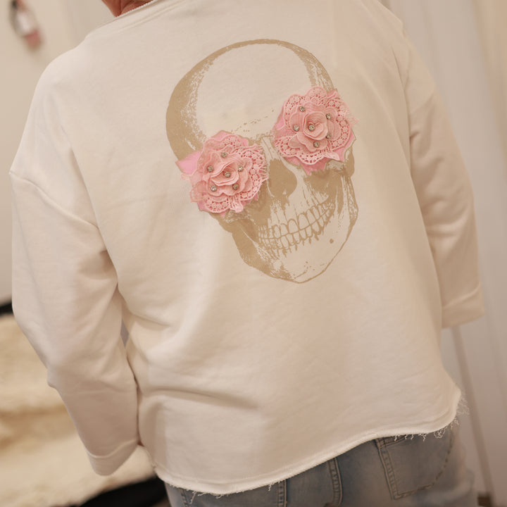 sweatshirt mit Totenkopf