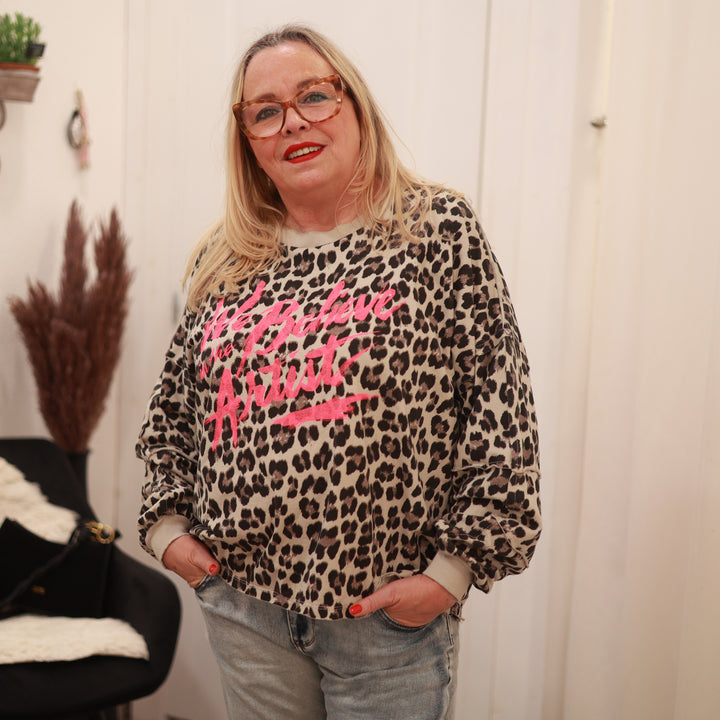 Sweatshirt mit Leodruck
