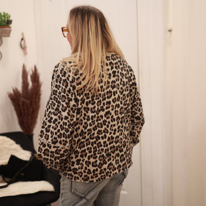 Sweatshirt mit Leodruck