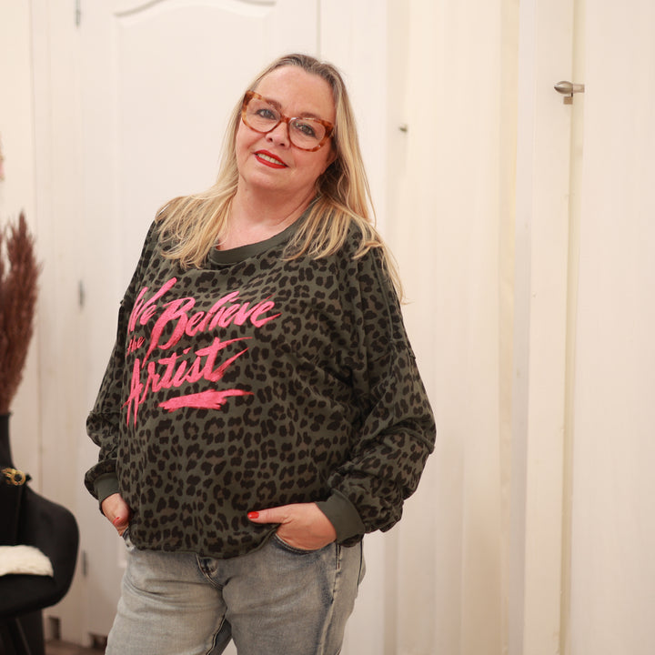 Sweatshirt mit Leodruck