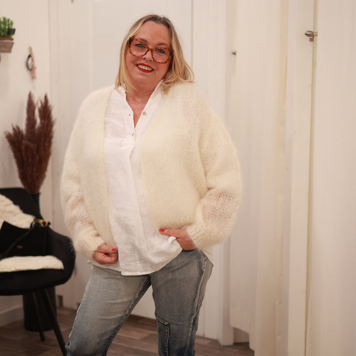 Kid-Mohair Jacke kurz
