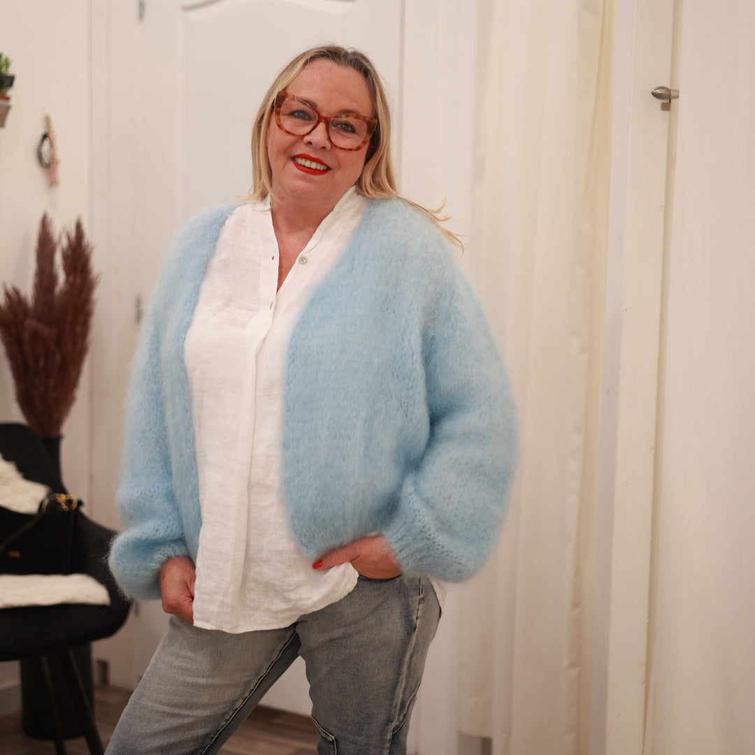 Kid-Mohair Jacke kurz