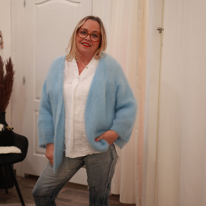 Kid Mohair Jacke lang