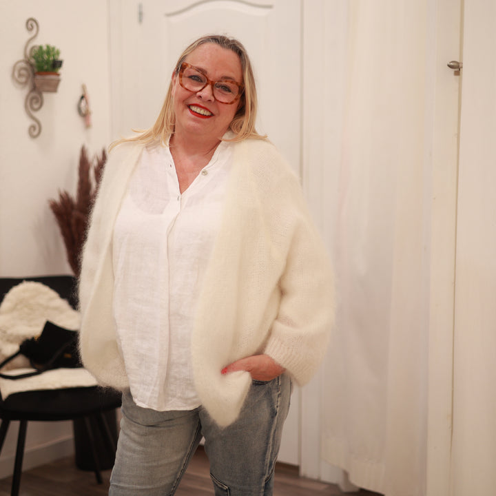 Kid Mohair Jacke lang