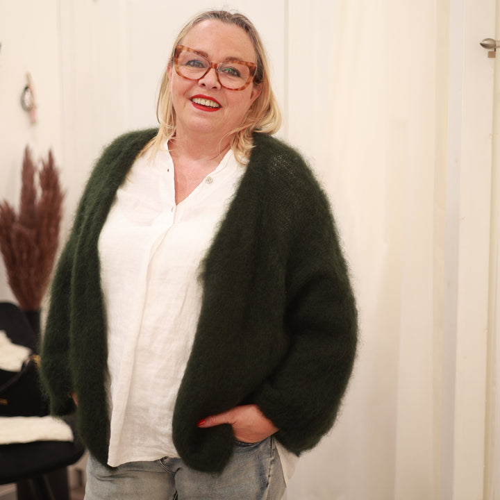 Kid Mohair Jacke lang
