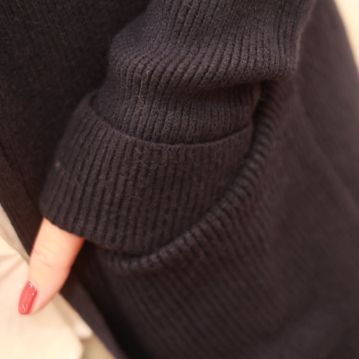 Strickweste mit Schalkragen