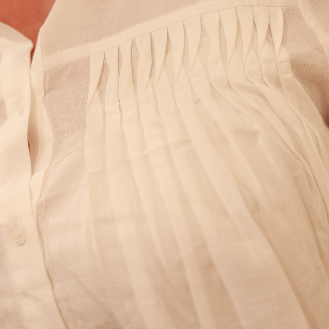 Bluse mit Biesenfalten