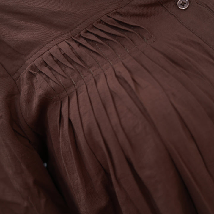 Bluse mit Biesenfalten