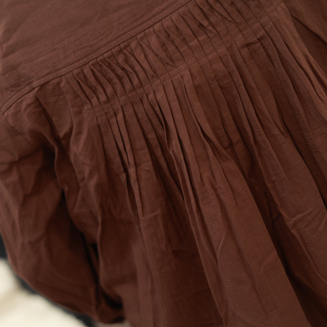 Bluse mit Biesenfalten