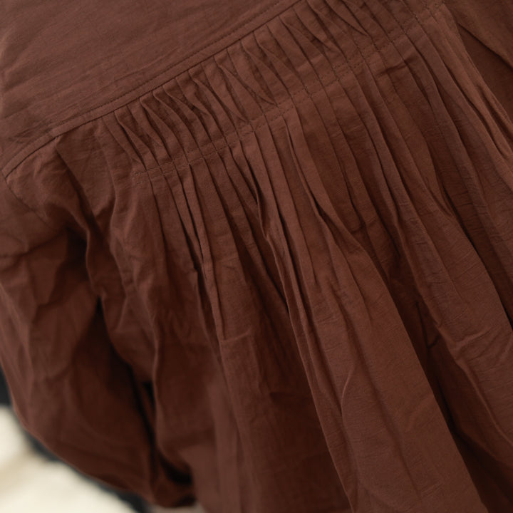 Bluse mit Biesenfalten