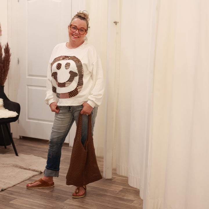 Sweatshirt mit Smiley