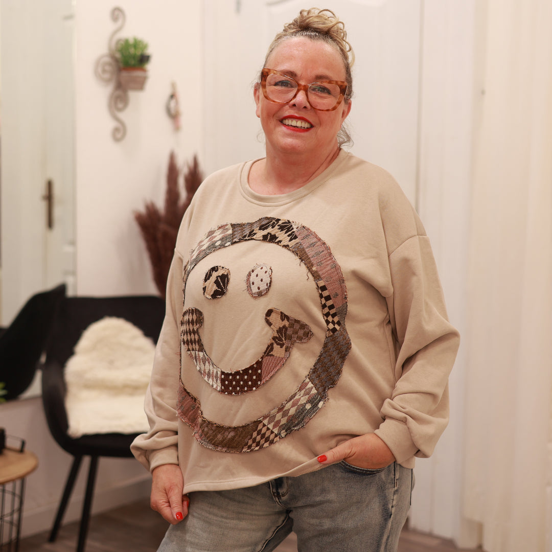 Sweatshirt mit Smiley