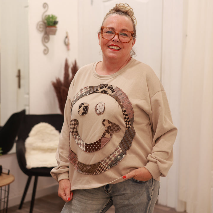 Sweatshirt mit Smiley