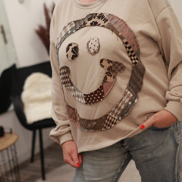 Sweatshirt mit Smiley
