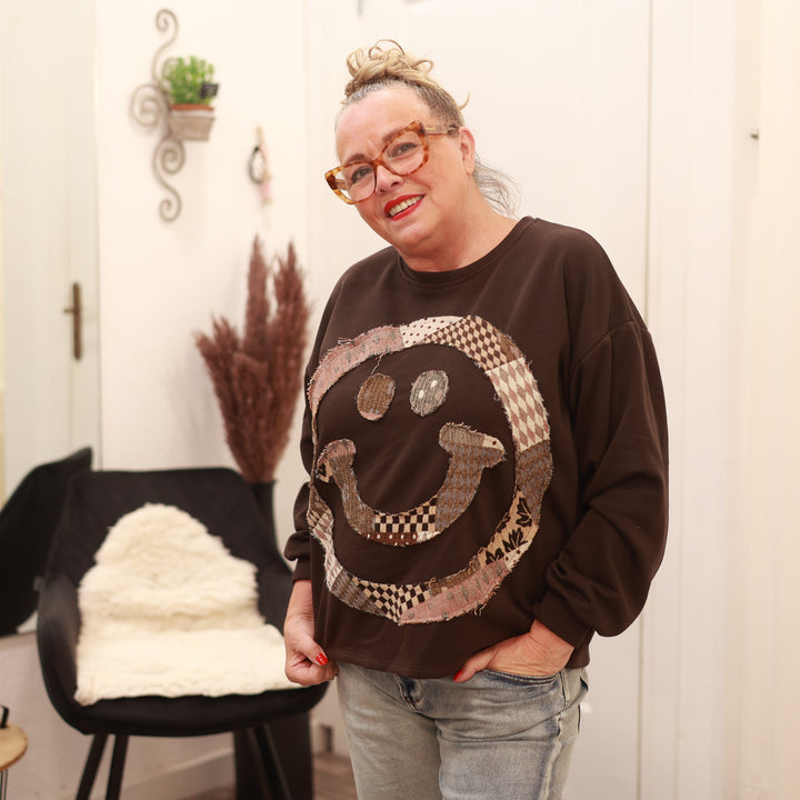 Sweatshirt mit Smiley
