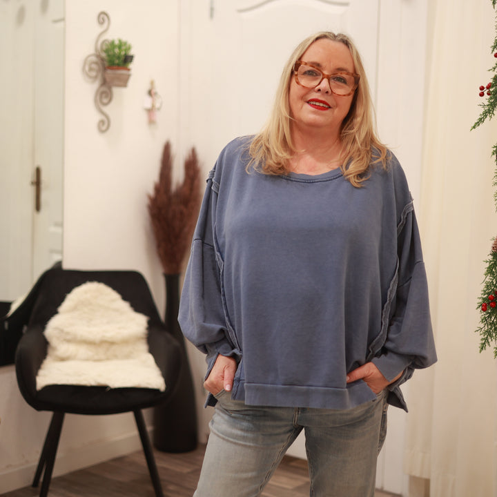 Sweatshirt mit Rundhals