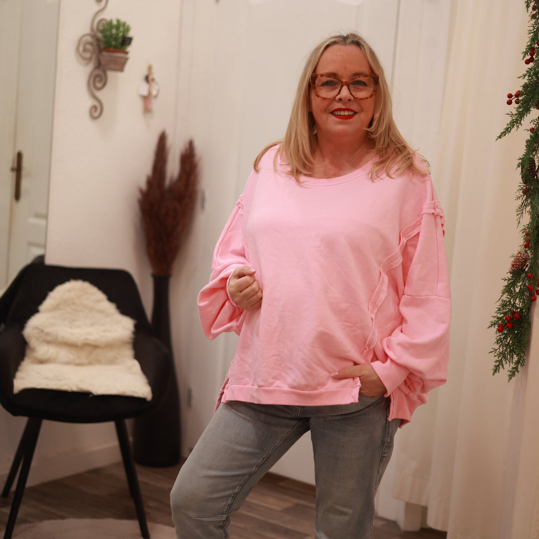 Sweatshirt mit Rundhals