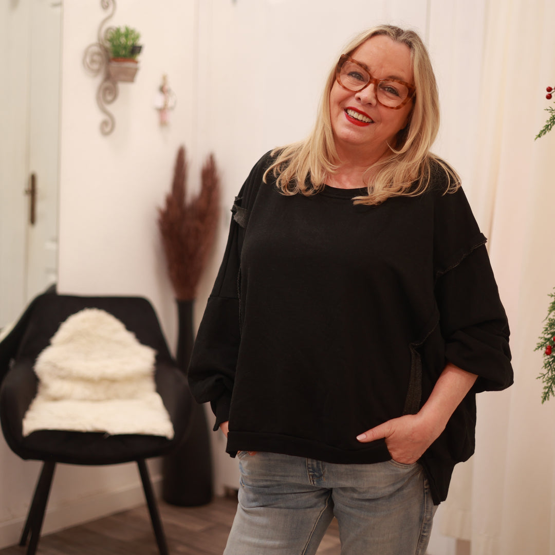 Sweatshirt mit Rundhals