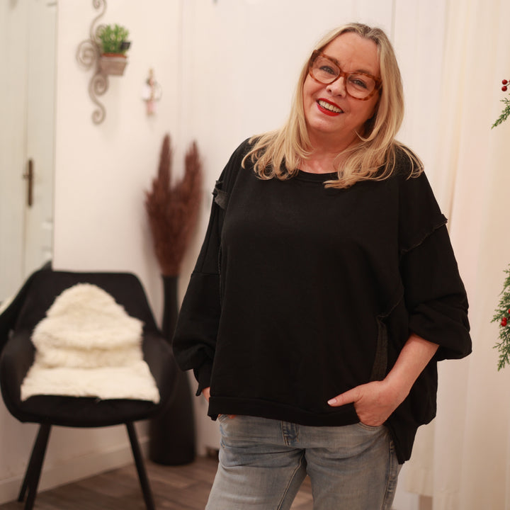 Sweatshirt mit Rundhals