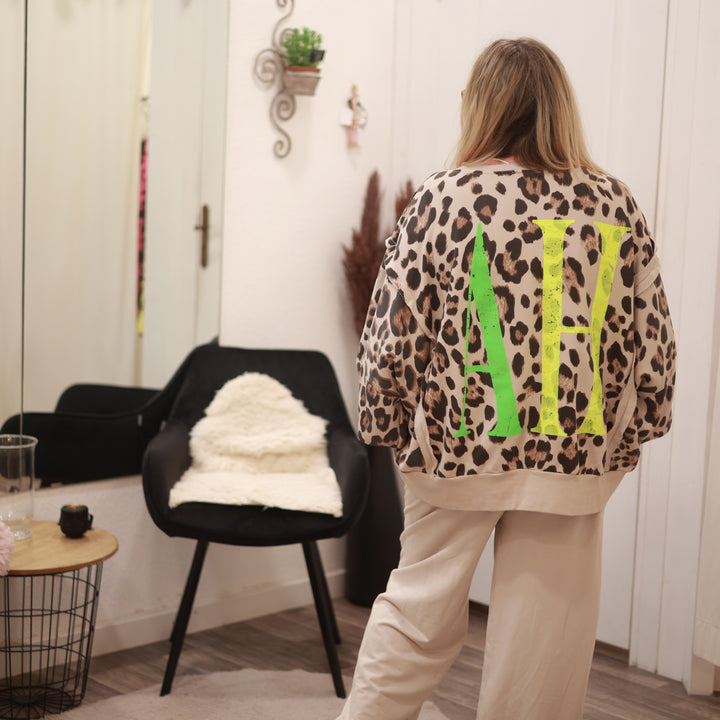 Sweatshirt mit Leo Druck