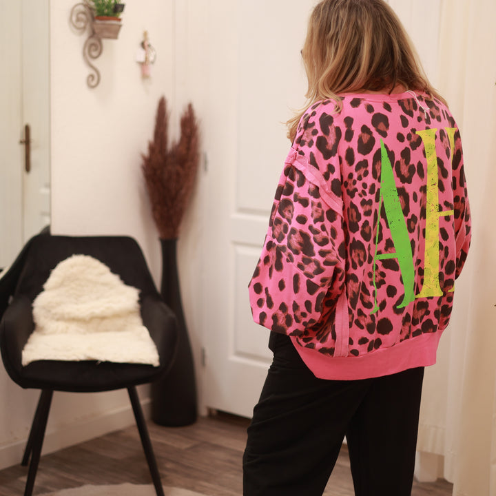 Sweatshirt mit Leo Druck