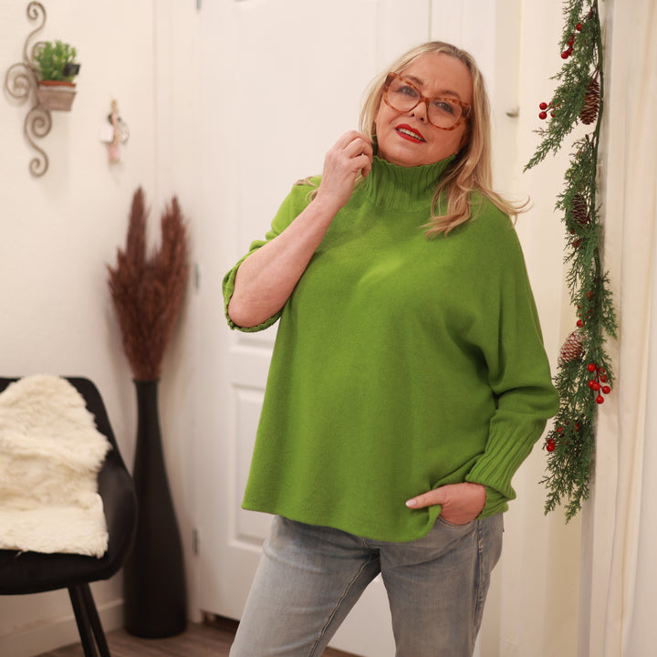 Pullover mit Stehkragen