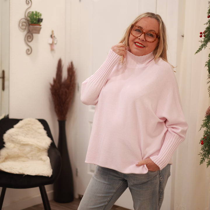 Pullover mit Stehkragen