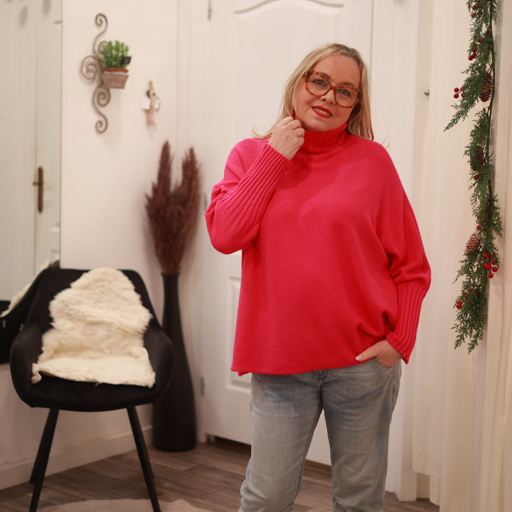 Pullover mit Stehkragen