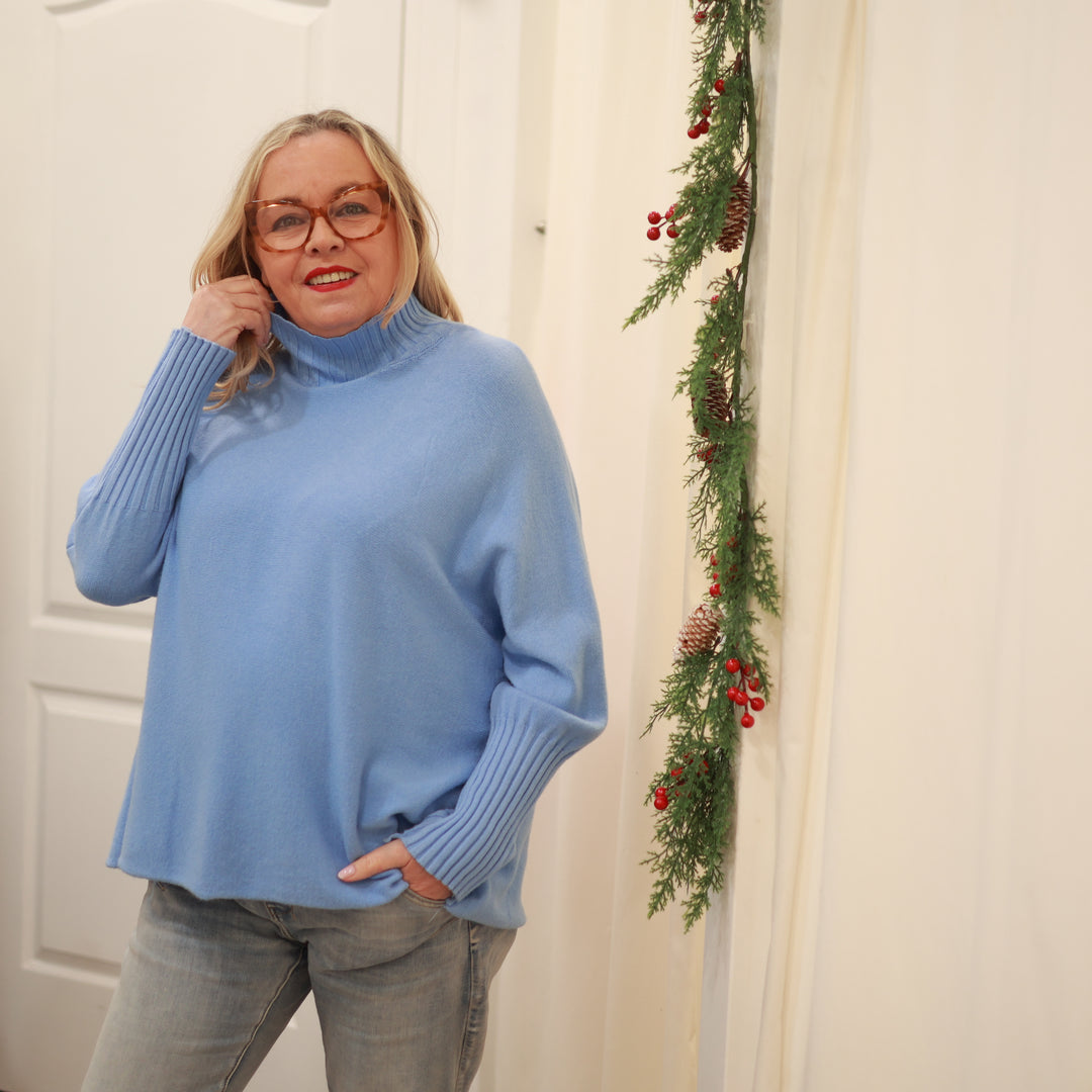 Pullover mit Stehkragen