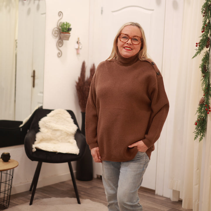 Pulli mit Stehkragen