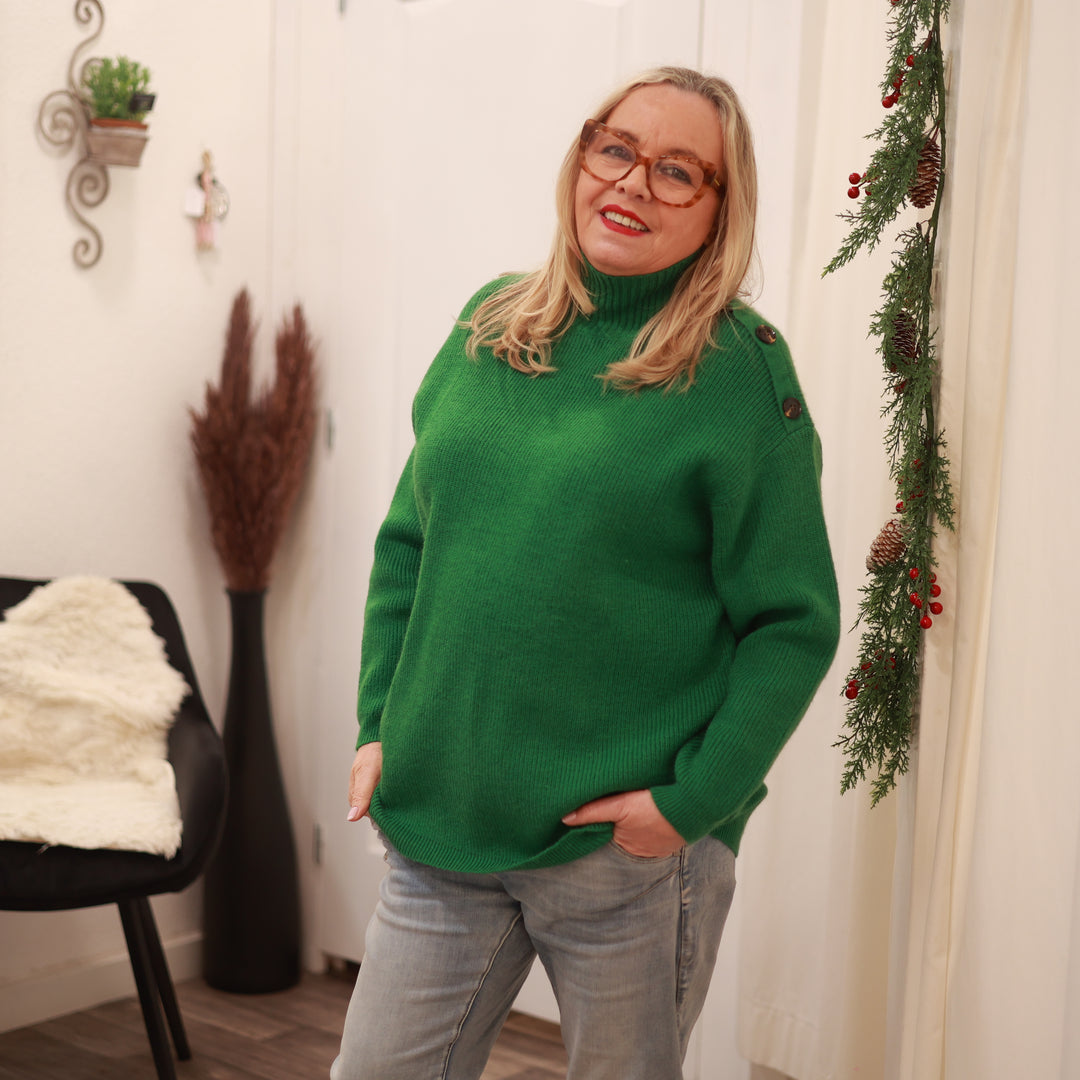 Pulli mit Stehkragen