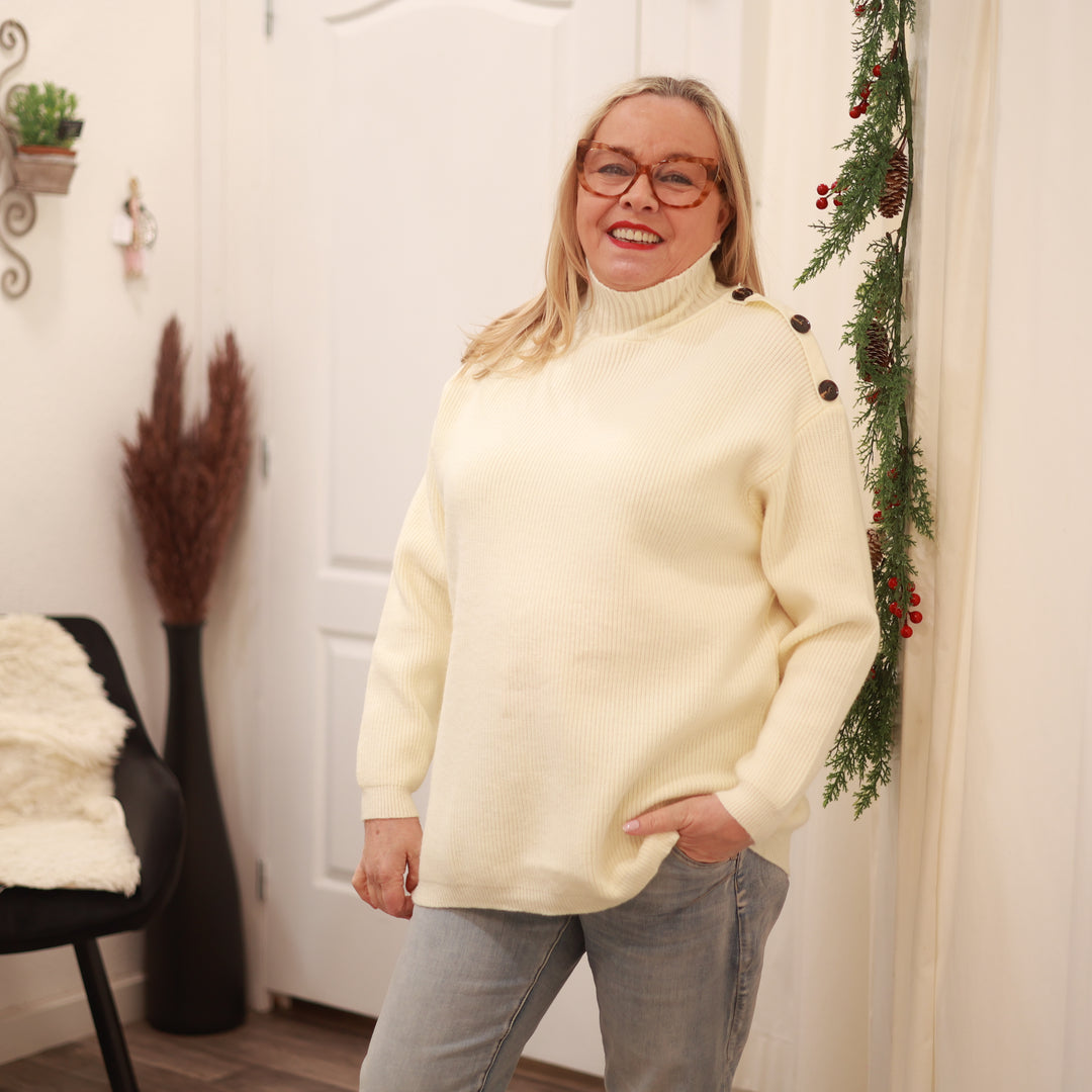 Pulli mit Stehkragen