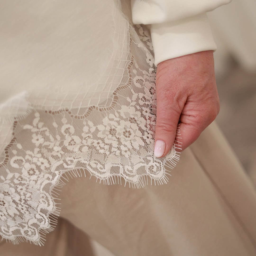 Sweatshirt mit Spitze