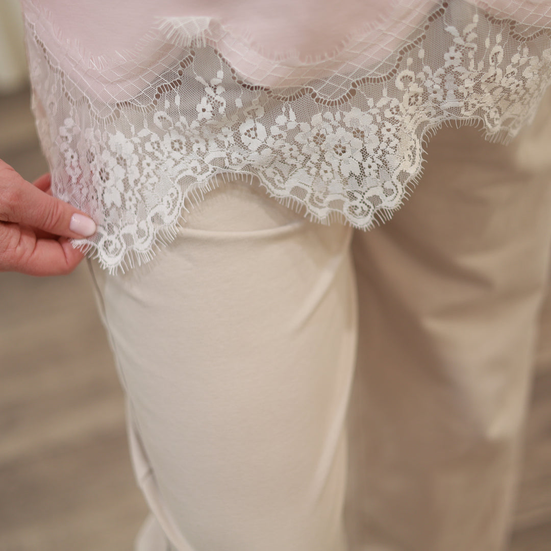 Sweatshirt mit Spitze