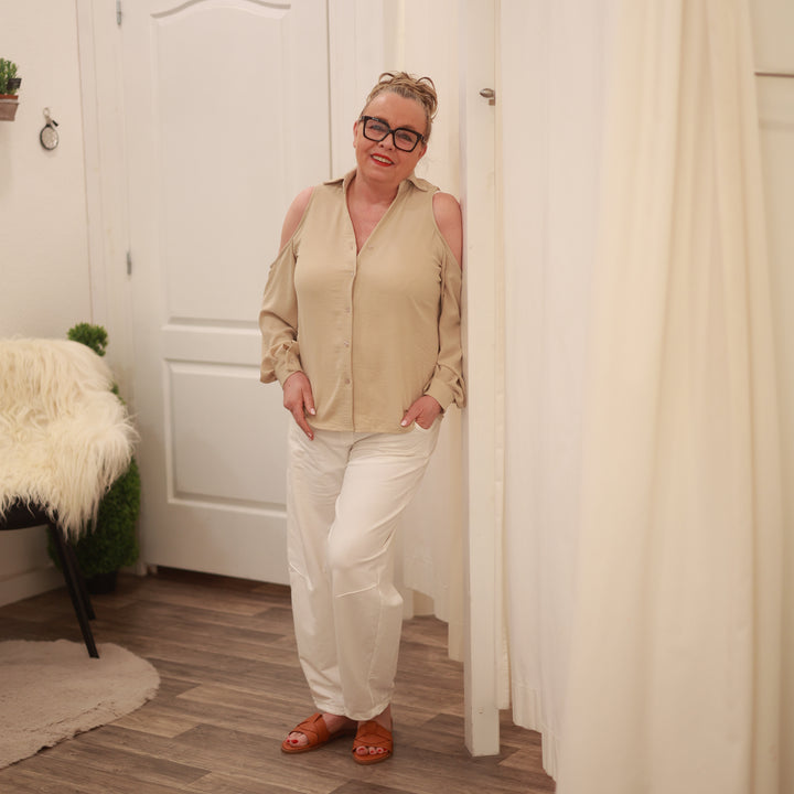 Bluse mit Cut Out
